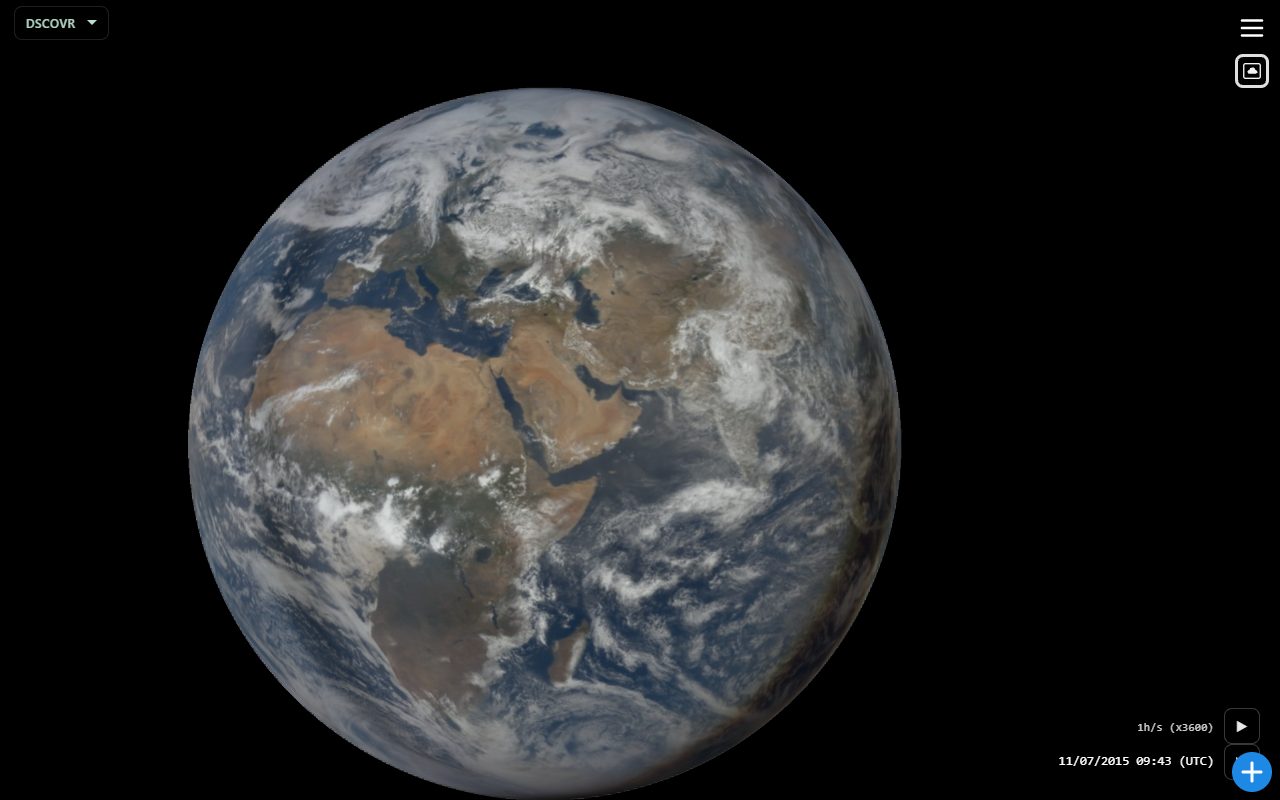 Sky photos: globe thumbs, day strip, and add-photo button